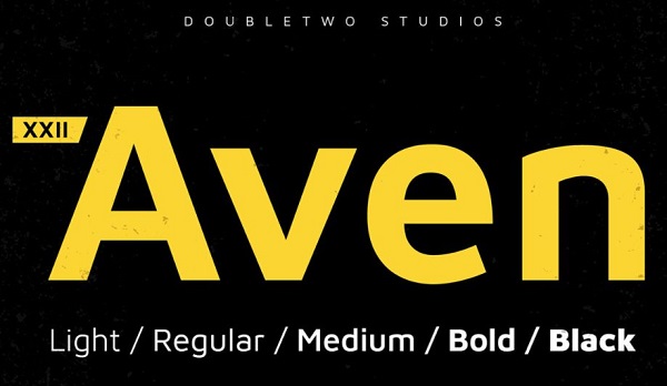 XXII Aven – Free Font Family