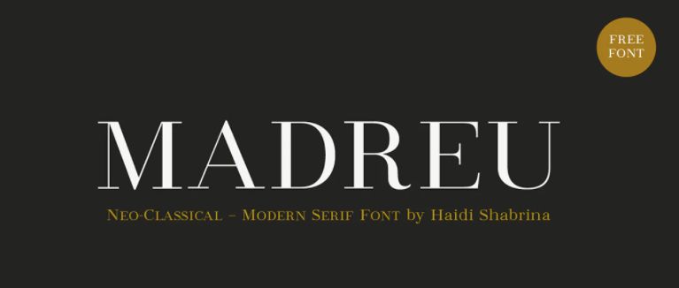 Madreu Free Modern Serif