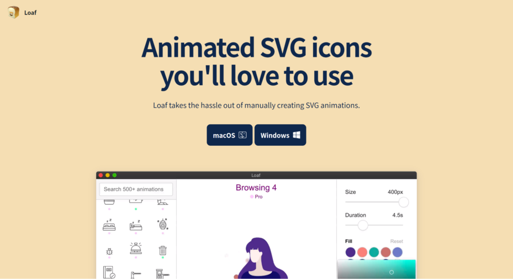 Animated SVG icons