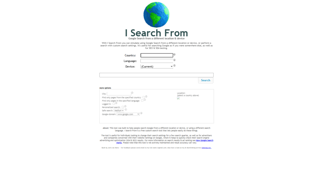 I Search From