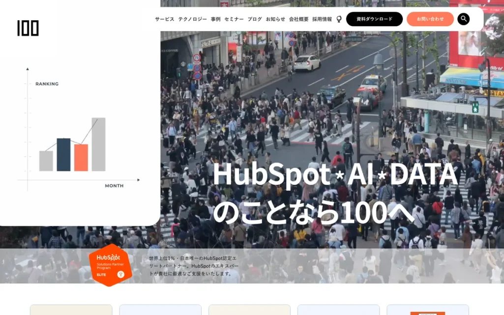 株式会社100の公式サイト