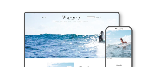 Wave/y SURF COMMUNEのホームページ画像