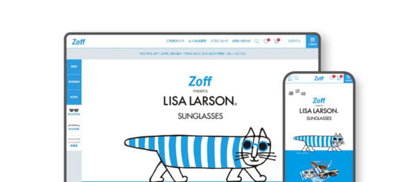 Zoff meets LISA LARSONのホームページ画像